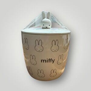 Miffy New Ceramic Cannister with Lid Cute Bunny Face Artwork  Kitchen Decor